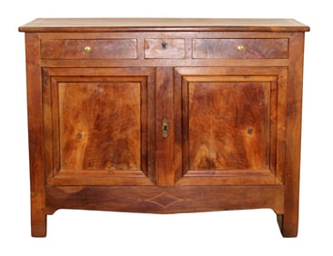 French Louis Philippe buffet bas in walnut