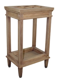 French bleached walnut umbrella stand