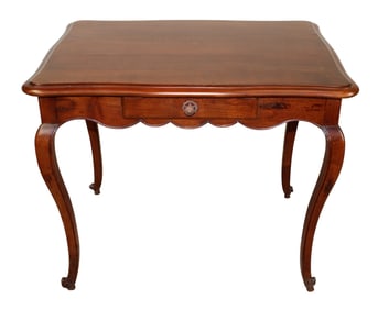 French Provincial side table in walnut