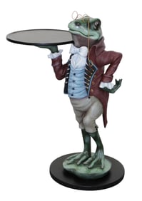 Whimsical frog butler