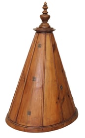 French cone shaped bar cabinet in pine