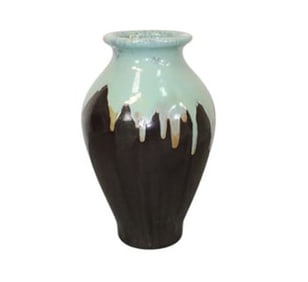 French drip glazed clay pot