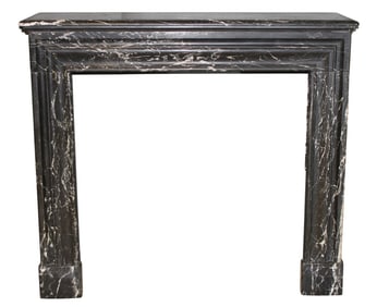 French Louis XVI style marble fireplace mantel