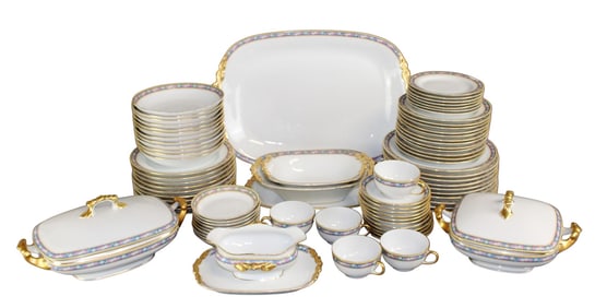 French Limoges porcelain service