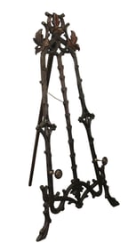 Black Forest naturalistic carved easel