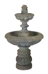 Classical cast garden fountain