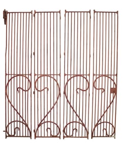 French 4 panel iron gate set