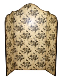 Large format 3 panel screen with grapevine motif