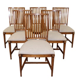 Set of 6 Swedish style Bolier & Co side chairs