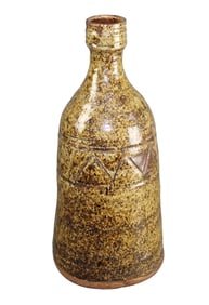 French glazed stoneware jug signed by artist