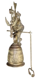 Bronze wall mount monastery bell