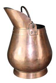 French copper pitcher with iron handle