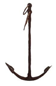 18th century iron ship's anchor recovered near St Augustine