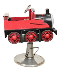 Child's train form barber chair