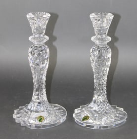 Pair of Waterford crystal candlesticks
