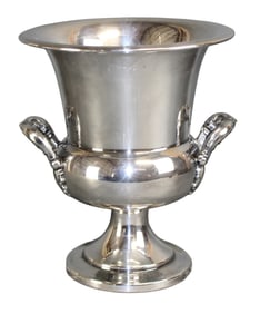 Silverplate champagne urn with handles