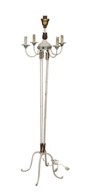 Vintage Italian polychrome metal floor lamp