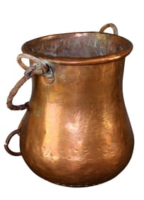 Hammered copper hanging pitcher