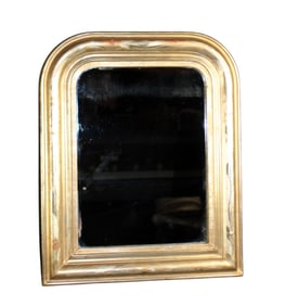 French Louis Philippe petit gold leaf mirror