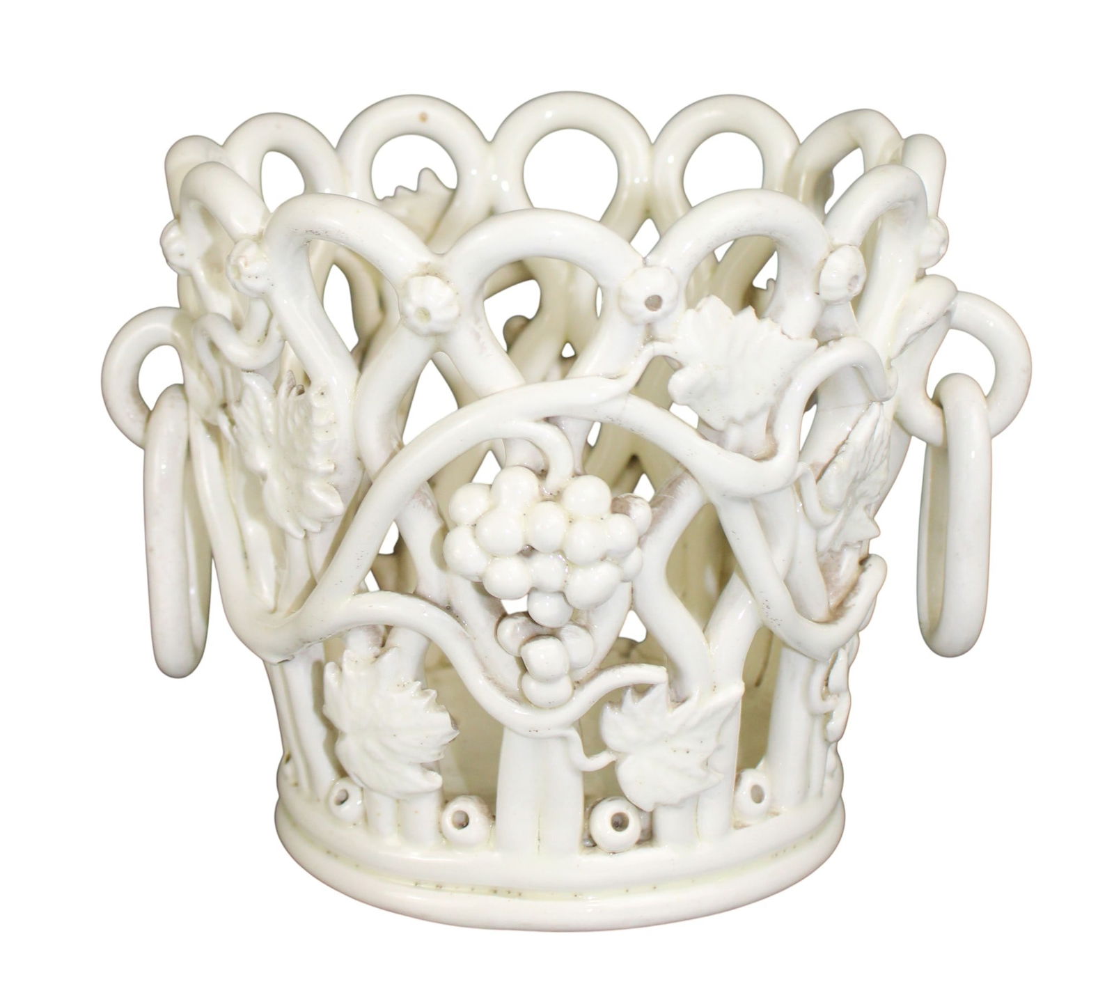 French Charles De Boissimon Langeais faience cachepot (1 of 9)