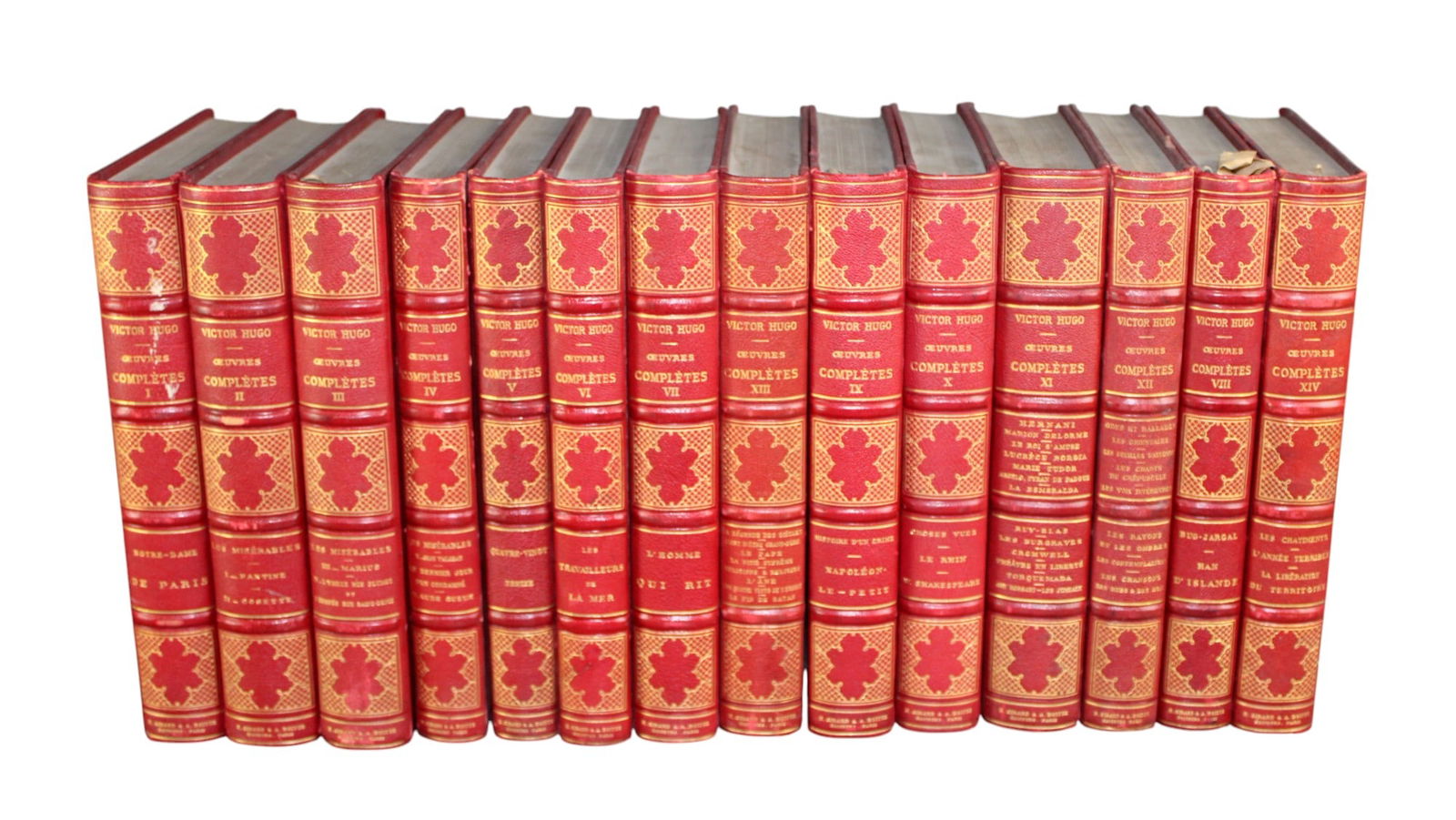 Lot of 14 French books Complete works of Victor Hugo (1 of 11)