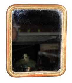 French Louis Philippe petit gold leaf mirror