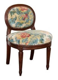 French Louis XVI style child's chair in walnut