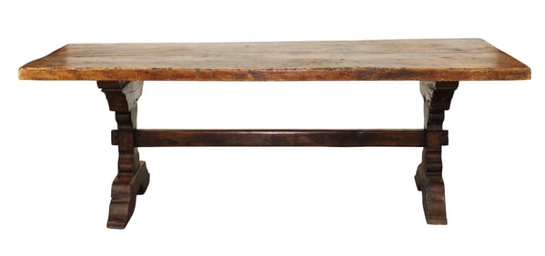 French 19th century farmhouse table in walnut