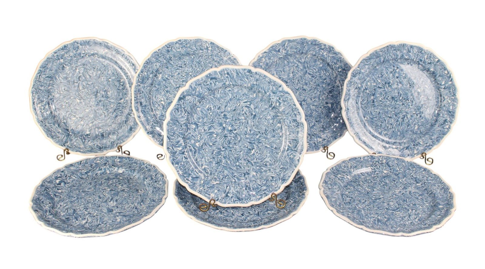 Set of 8 French Atelier Yvonne Rigo Aptware plates (1 of 10)