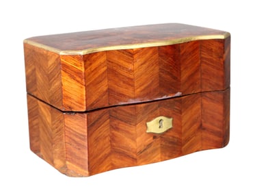 French Napoleon III marquetry perfume box