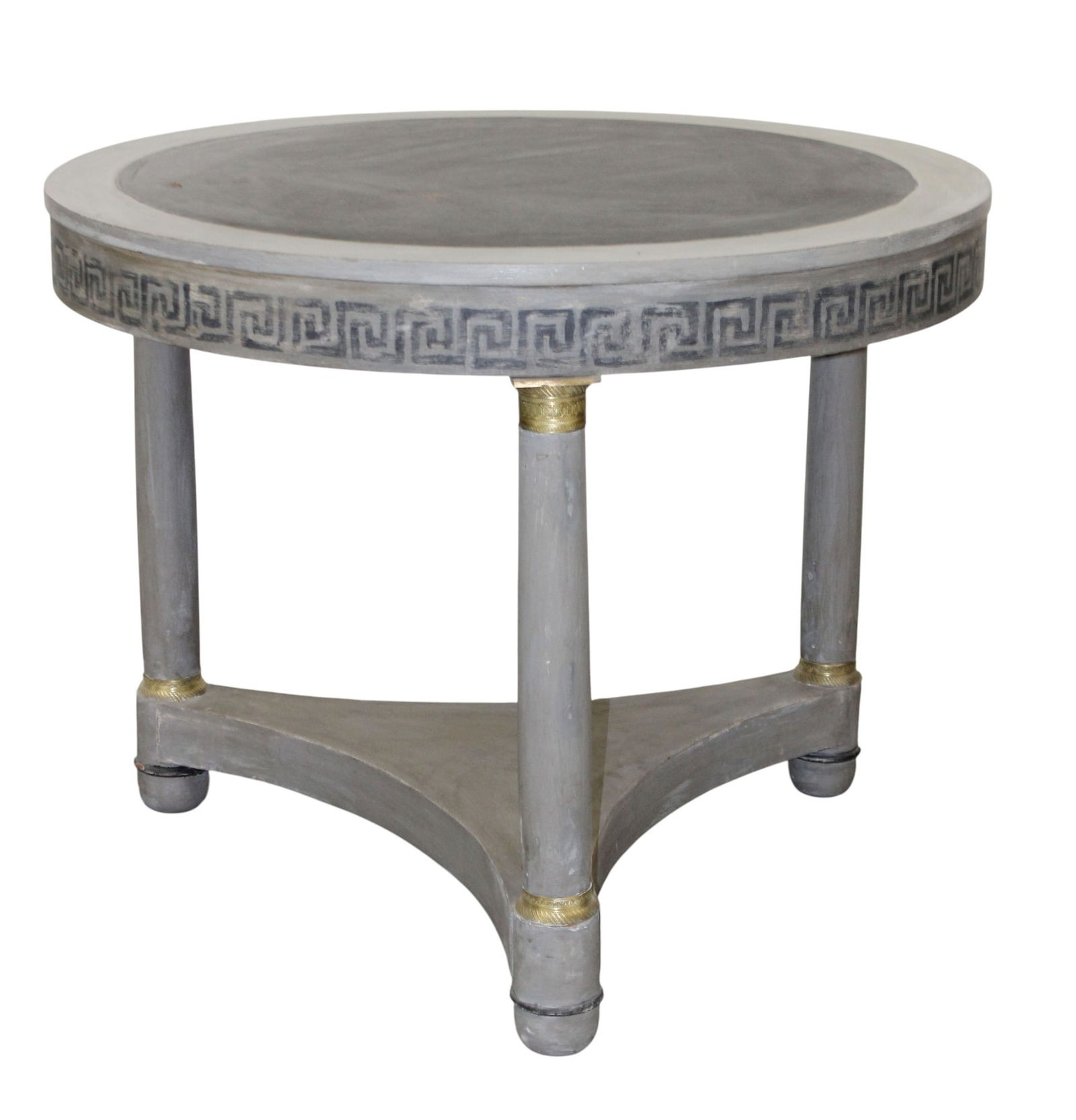 French Empire style gueridon table with Greek key design (1 of 8)