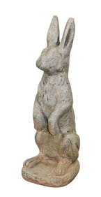 Cast composition garden rabbit