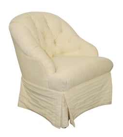 Tufted back club chair