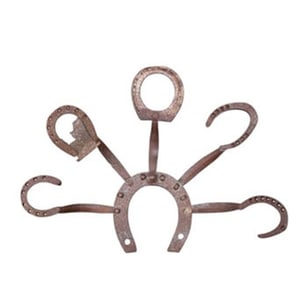 Antique French iron ferrier trade sign