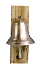 Mid century polished bronze ship bell