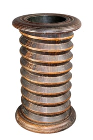 French wine screw in oak mounted as umbrella stand