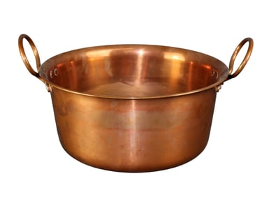 French copper pot with handles