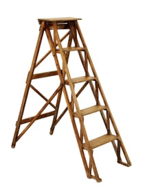 French folding library ladder