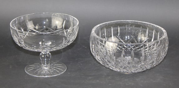 Lot of 2 Waterford cut crystal bowls