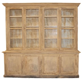 French painted marble top store counter