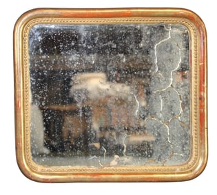 French Louis Philippe gold leaf framed mirror
