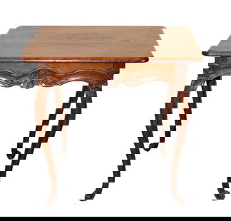 French Louis XV 18th century side table in oak: French Louis XV side table in oak. 18th century. 26 1/2"h x 27 3/4"w x 20 1/4"d