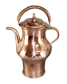 French copper pitcher