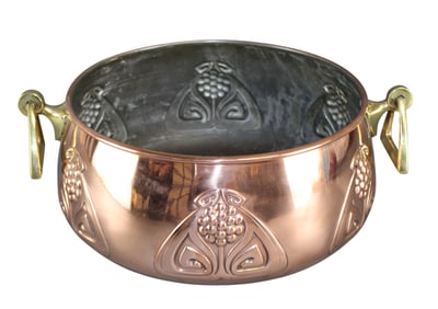 WMF Art Nouveau embossed copper bowl
