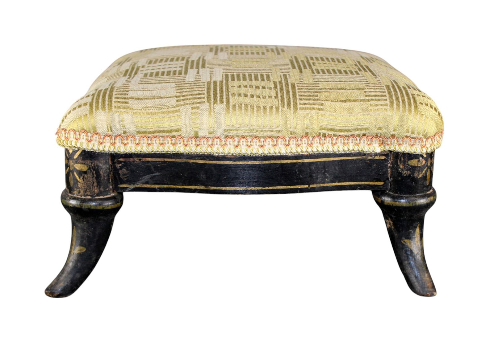 French Napoleon III ebonized footstool (1 of 6)