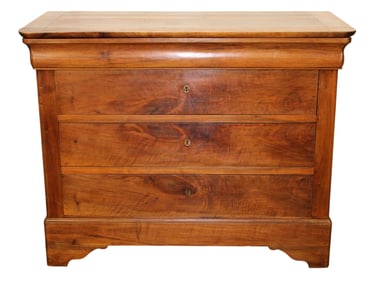 French Louis Philippe commode in walnut