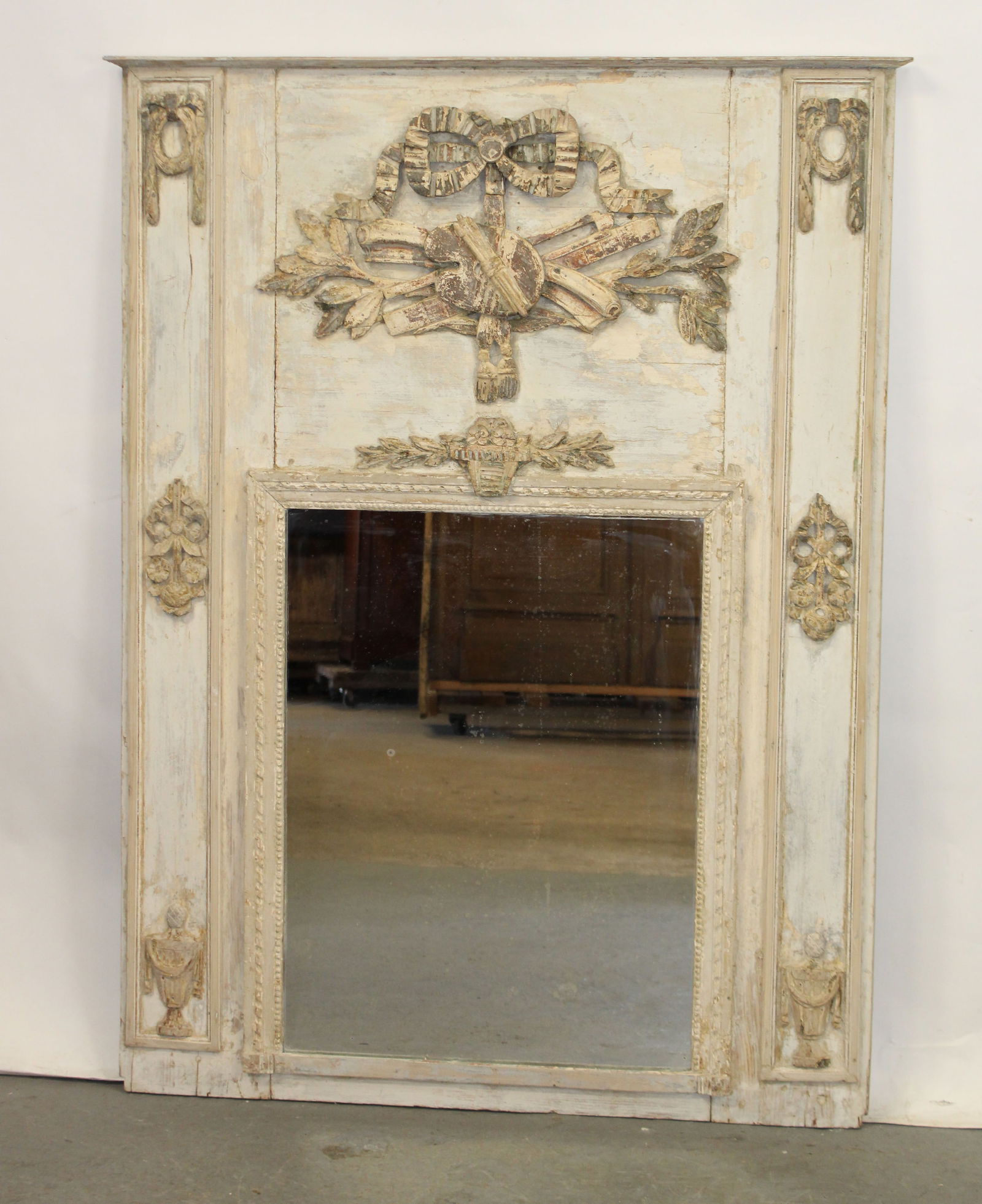 French 18th century trumeau mirror (1 of 7)