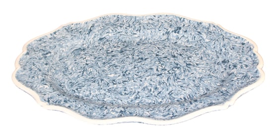 French Atelier Yvonne Rigo Aptware scalloped platter
