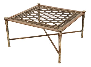French bronze panel mounted as coffee table