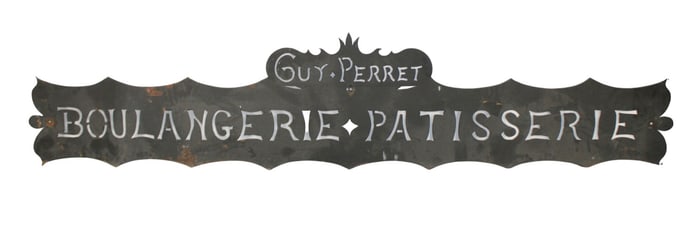 French iron Boulangerie trade sign